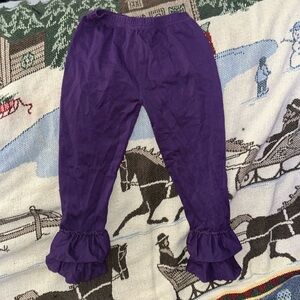 Toddler ruffle bottom pants
